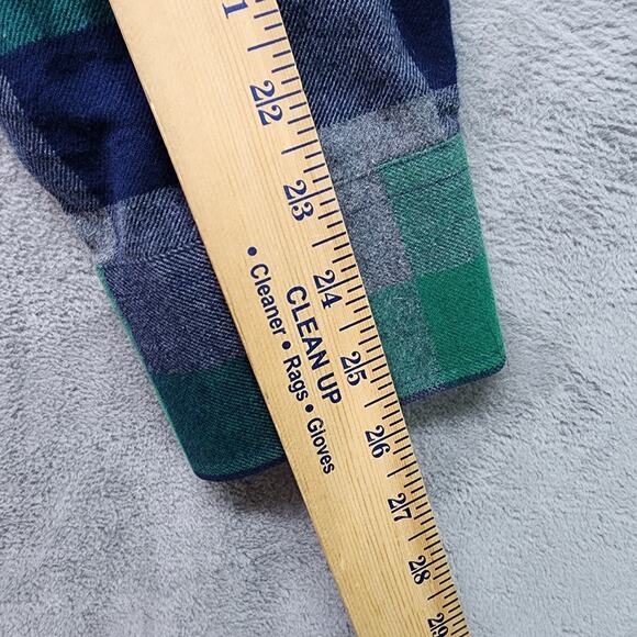 UNTUCKit Flannel Shirt Mens XL Green Blue Plaid Button-Up Cotton Outdoor Hunting - Picture 10 of 12